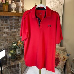 Under Armour Men's Polo Shirt in Bold Red